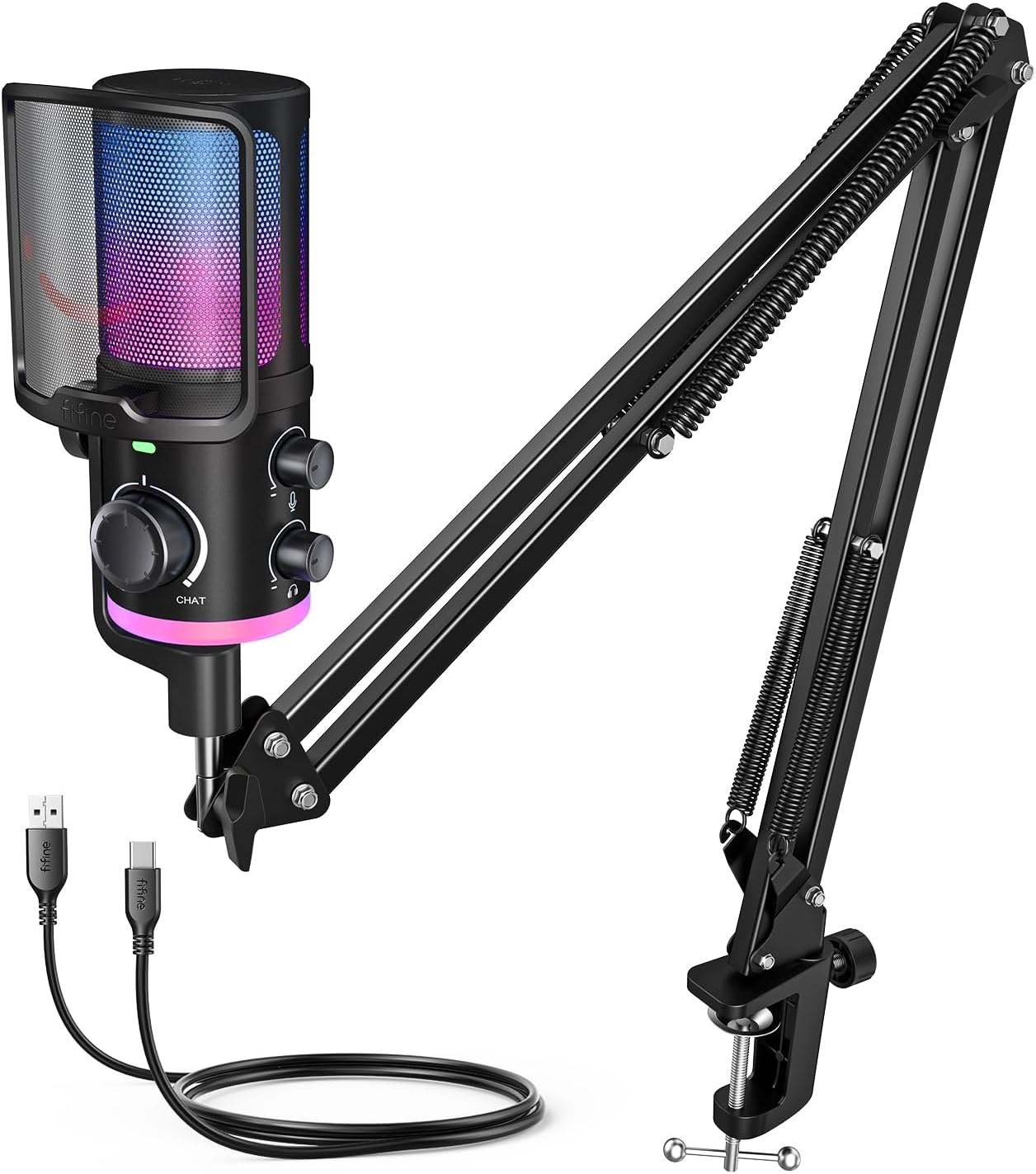 Pc Gaming Youtube - USB Streaming Mic Kit with RGB,