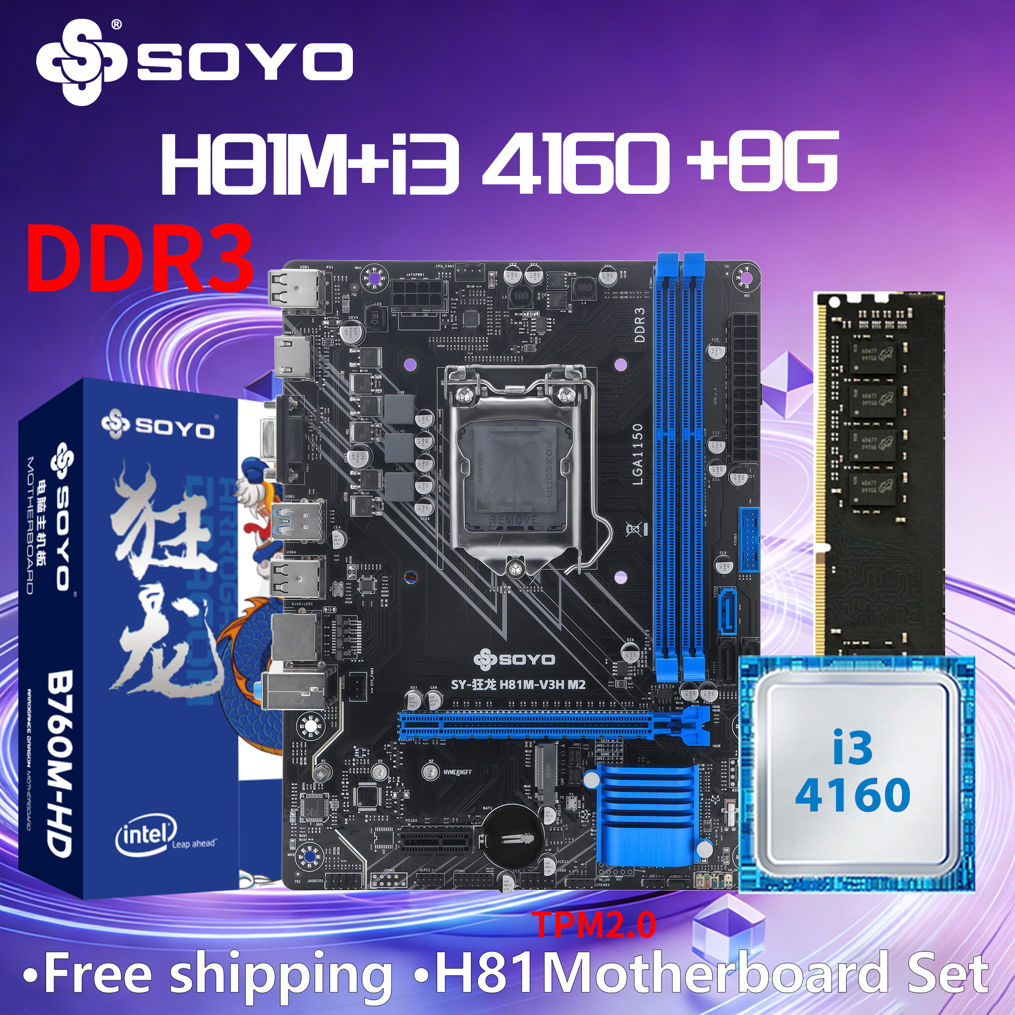 Pc Gaming Omen - H81M Gaming Motherboard TPM GDDR3 i3