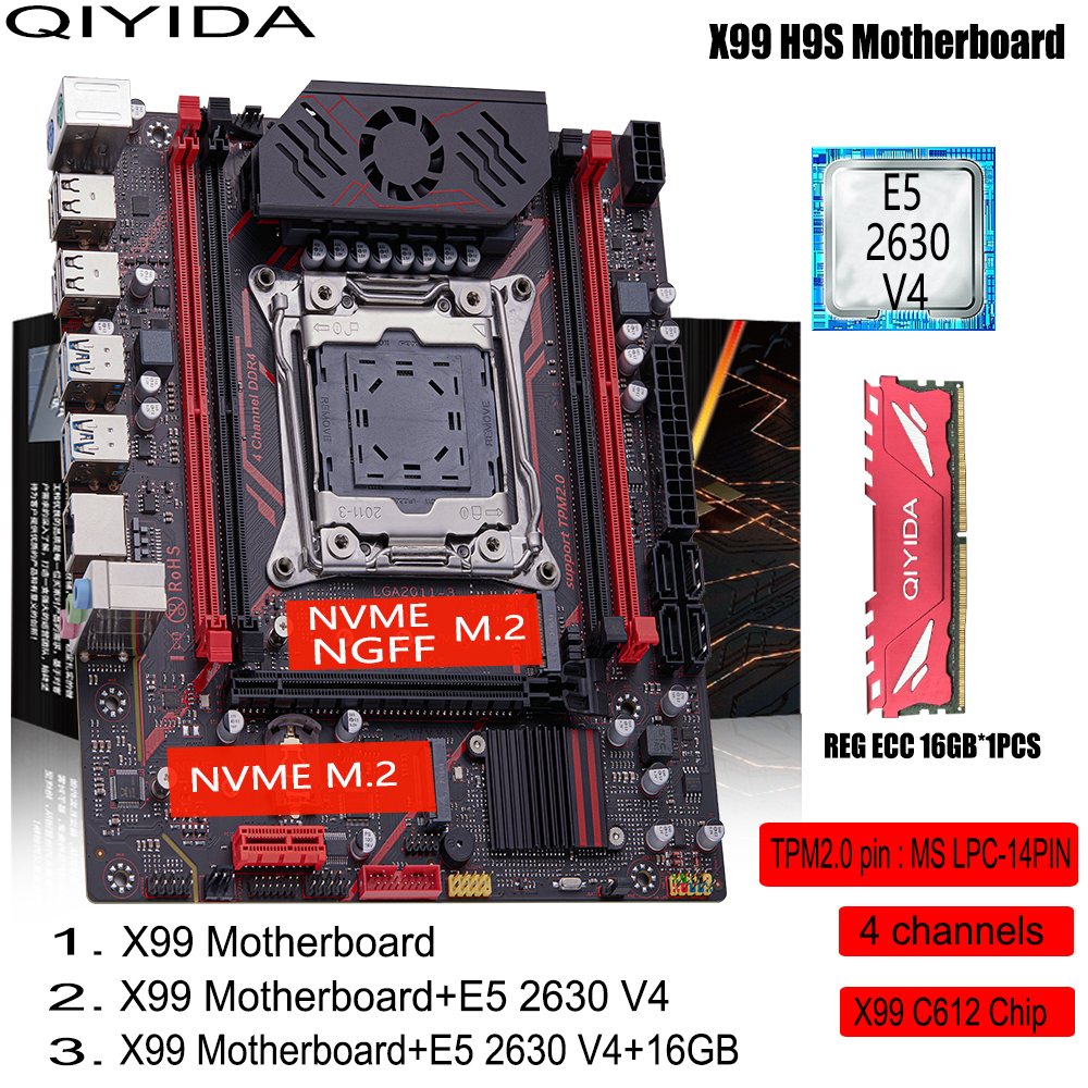 Pc Gaming Omen - QIYIDA X99 H9S Motherboard Set Kit