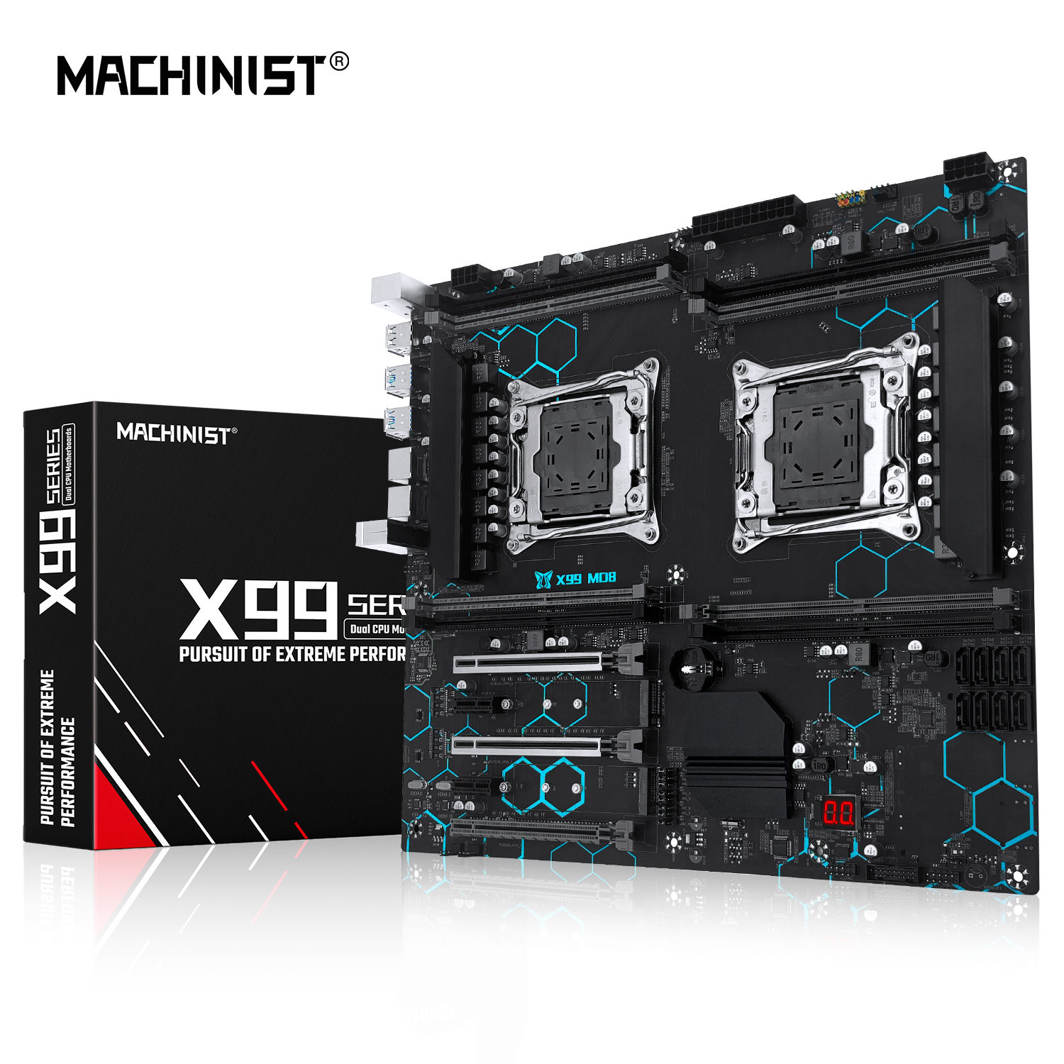 Pc Gaming Omen - MACHINIST X99 MD8 Motherboard Dual CPU