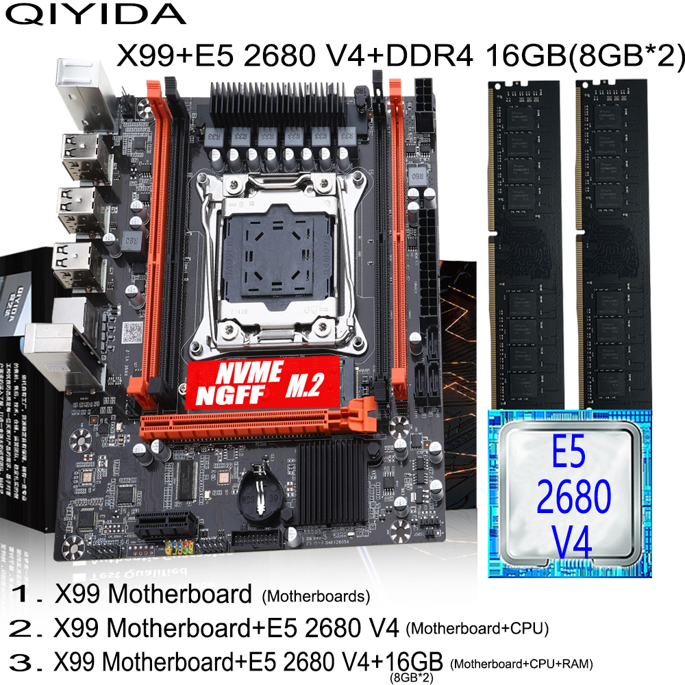 Pc Gaming Omen - QIYIDA X99 Gaming Motherboard Kit with