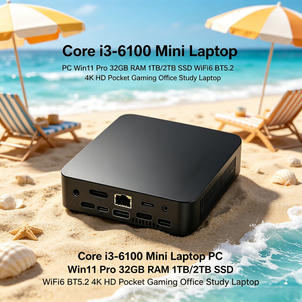Pc Gaming All In One - Core i3-6100 Mini Laptop PC Win11