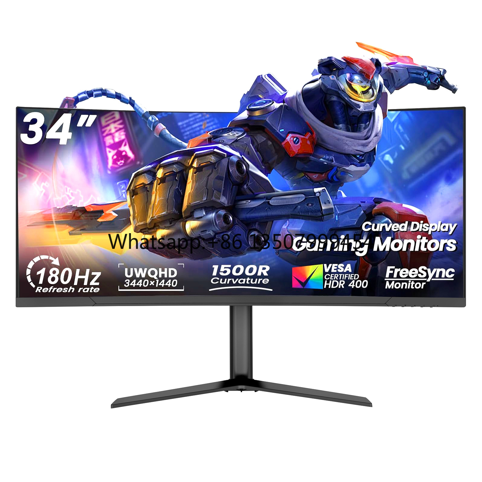 Pc Gaming White - 4K 21:9 3440x1440 Boderless UHD Gaming