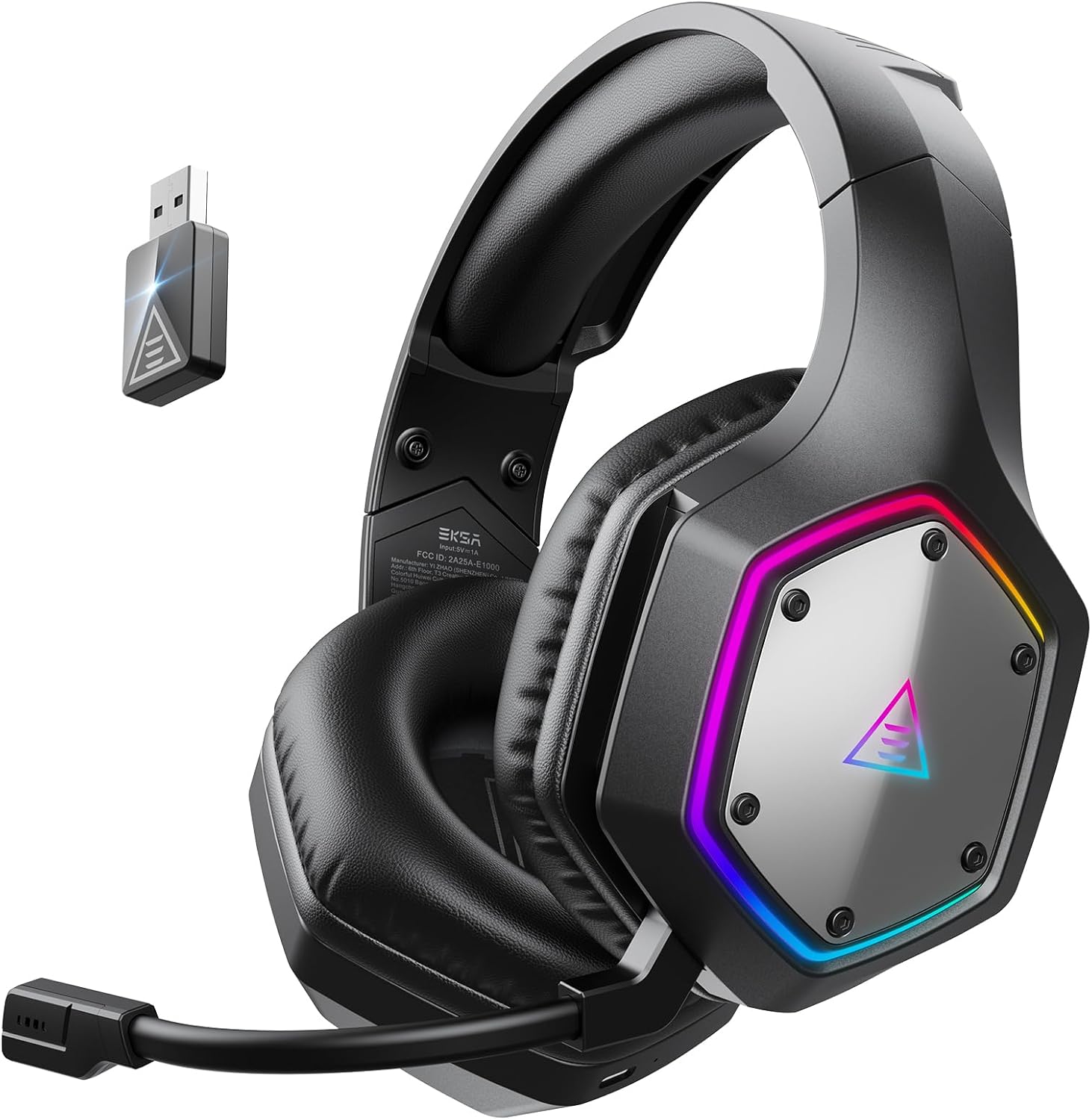 2.4GHz Wireless Gaming Headset - No Rgb Gaming Pc recension och pris