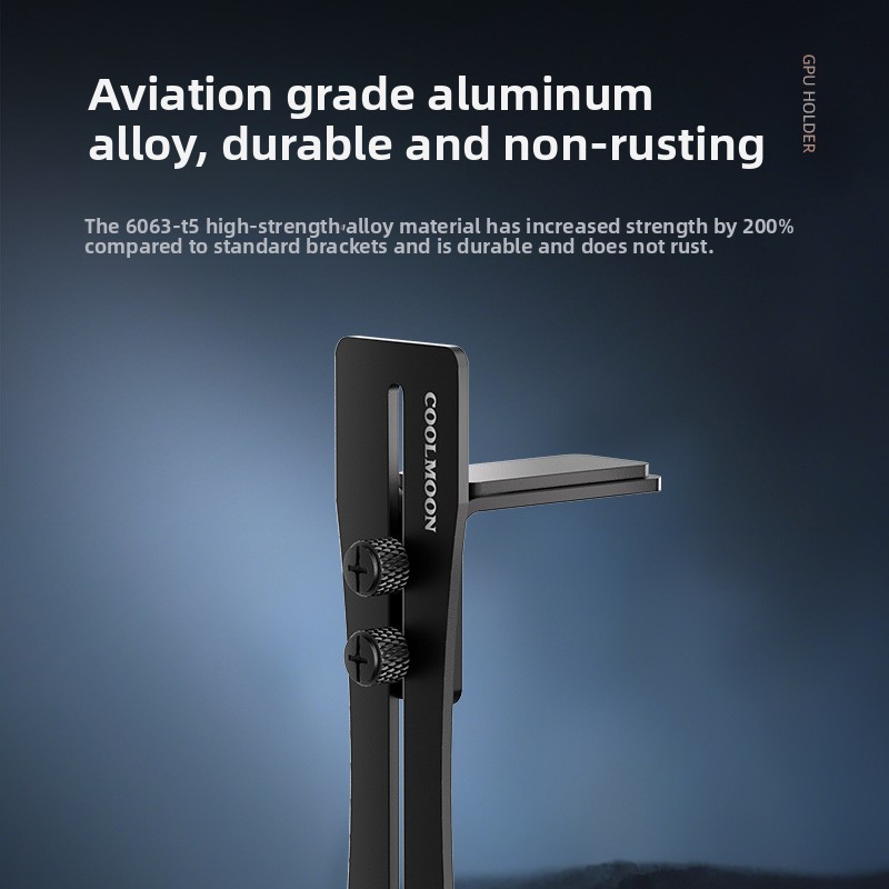 Universal Aluminum GPU Brace S - No Rgb Gaming Pc recension och pris