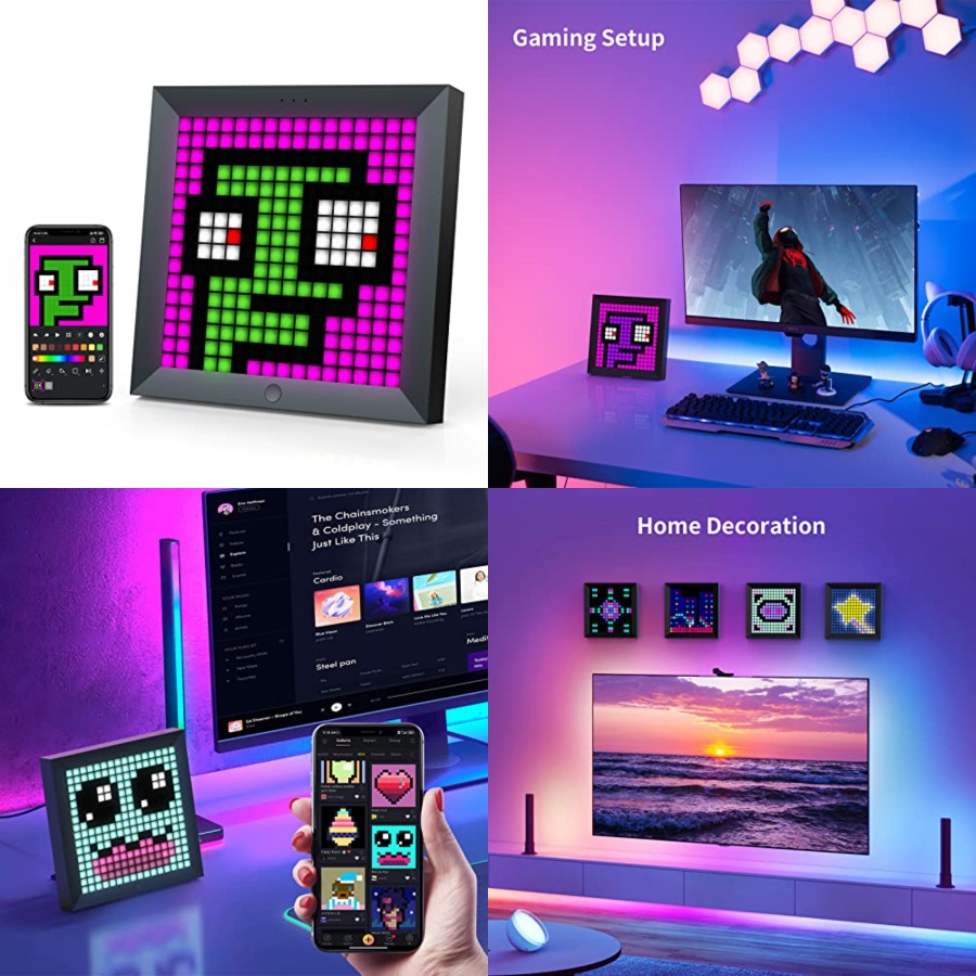 LED Light Pixel Display Panel  - No Rgb Gaming Pc recension och pris