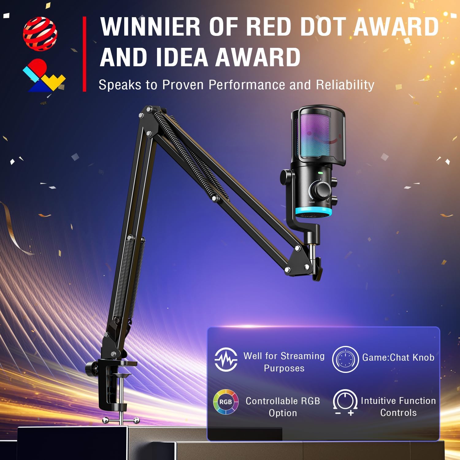 USB Streaming Mic Kit with RGB - Pc Gaming Youtube recension och pris