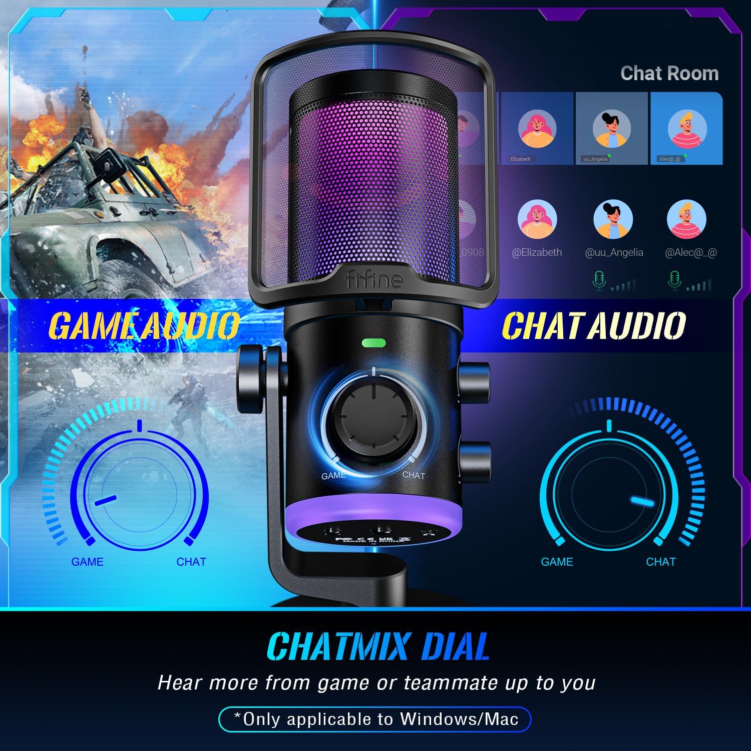 USB Streaming Mic Kit with RGB - Pc Gaming Youtube recension och pris
