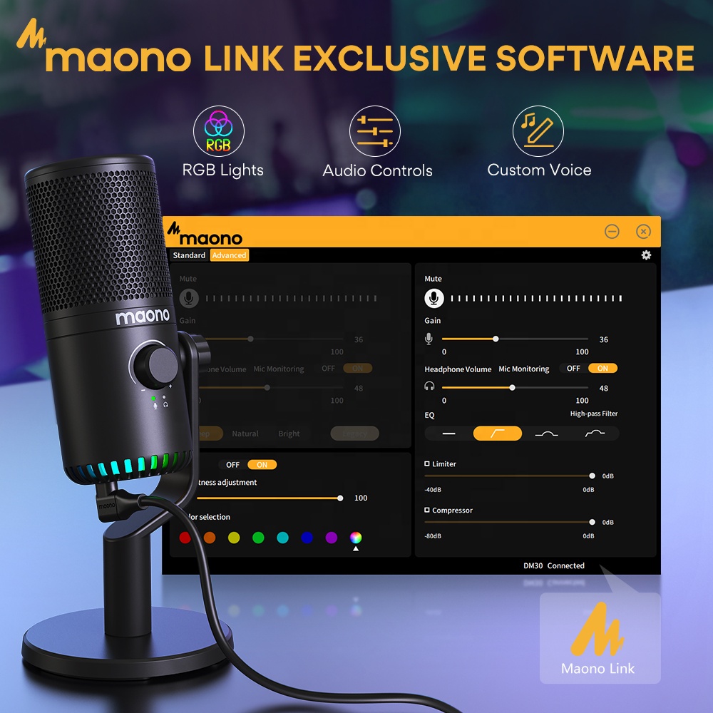 MAONO PC Programmable RGB Gami - Pc Gaming Youtube recension och pris
