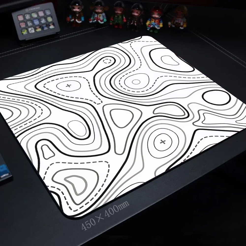 45x40CM Black White Texture Ke - Pc Gaming White recension och pris