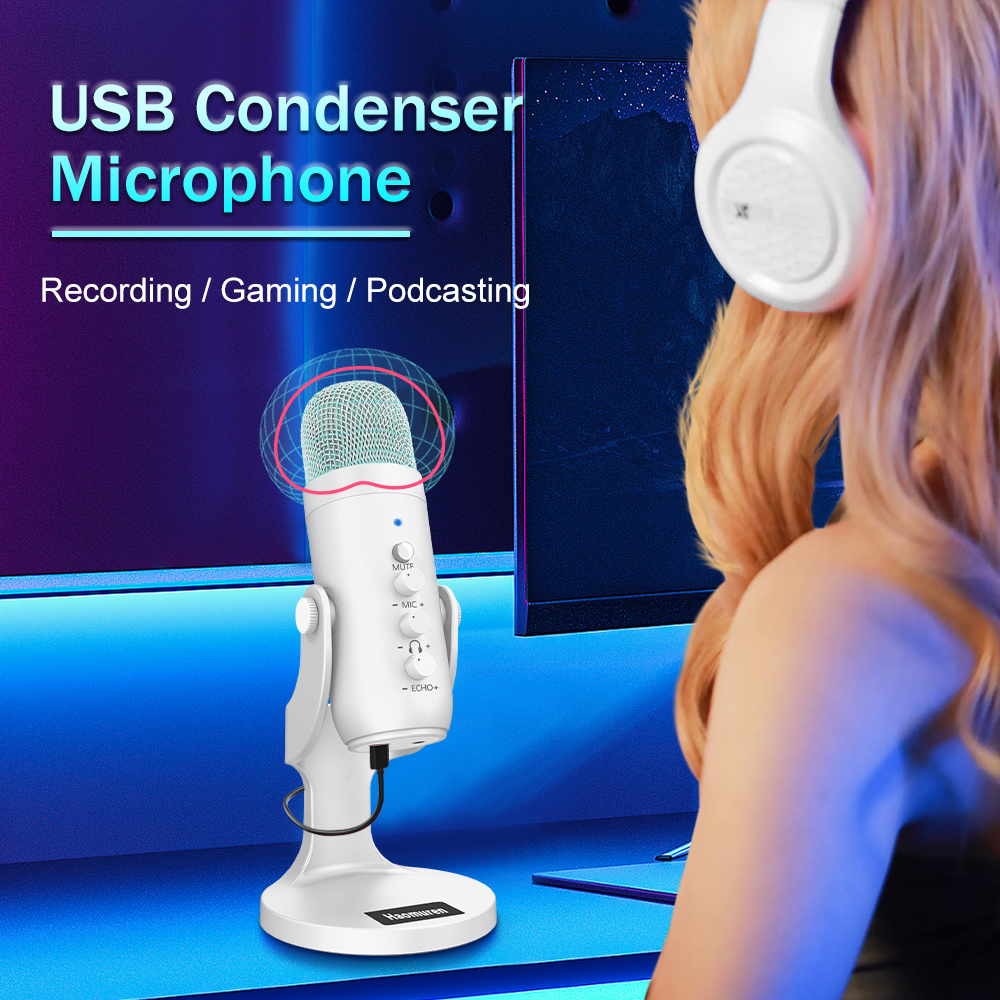 Professional White USB Condens - Pc Gaming Youtube recension och pris