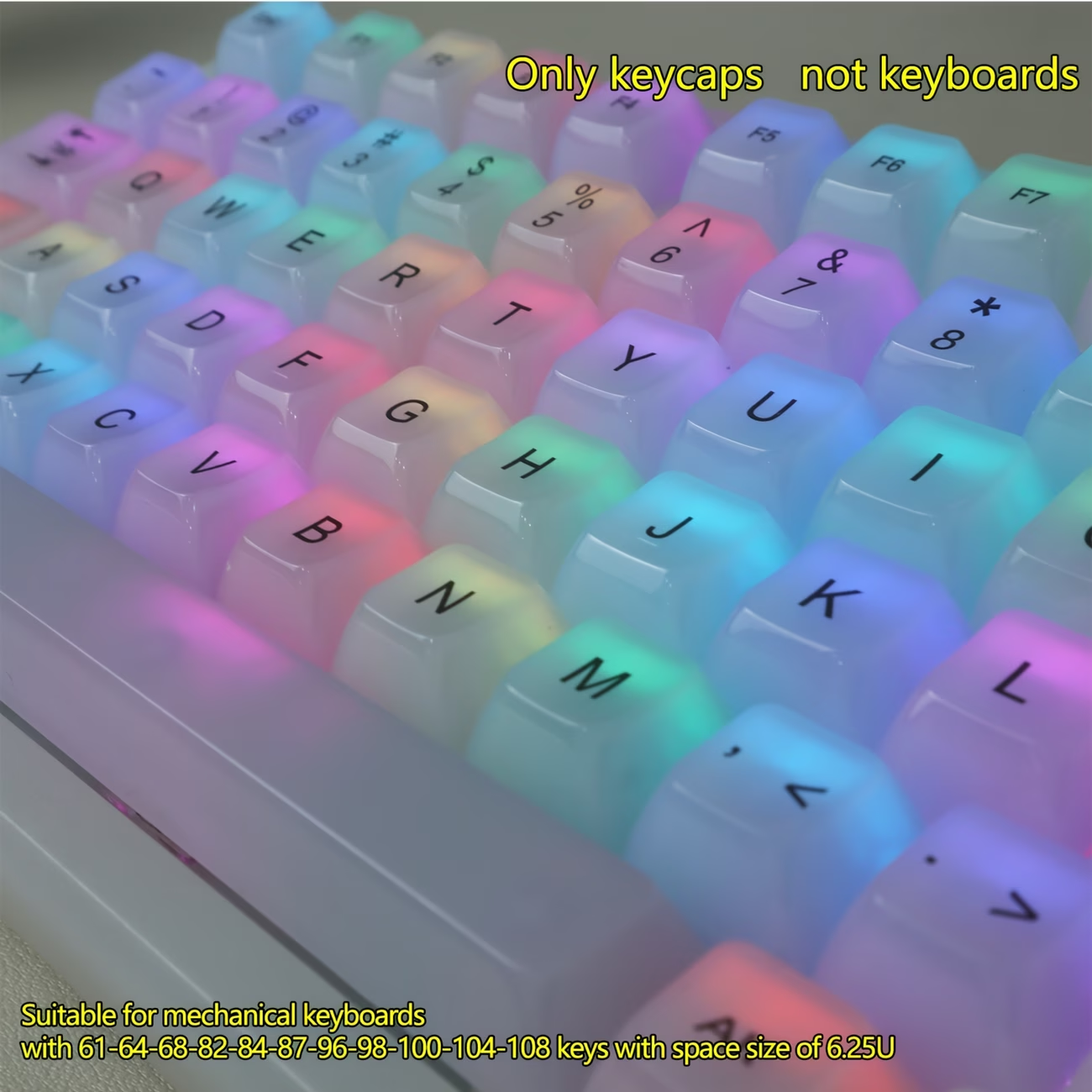 115-Key OEM Profile PC Keycaps - Pc Gaming White recension och pris