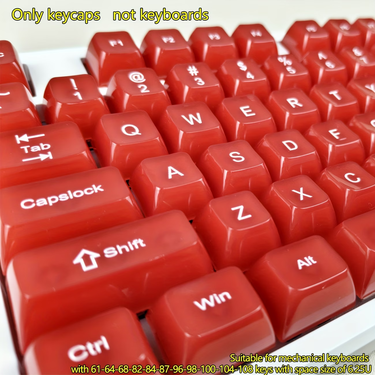 115-Key OEM Profile PC Keycaps - Pc Gaming White recension och pris