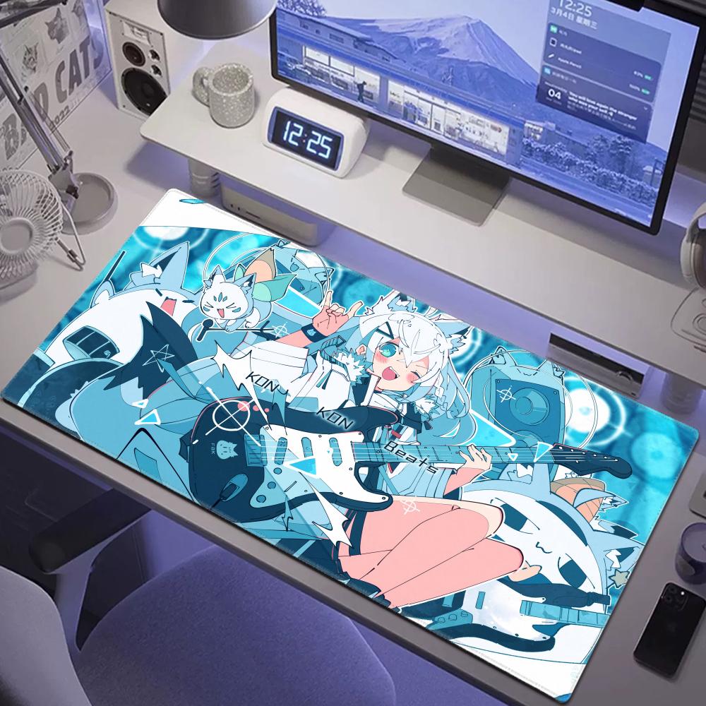 Shirakami Fubuki Mouse Pad Lap - Pc Gaming White recension och pris