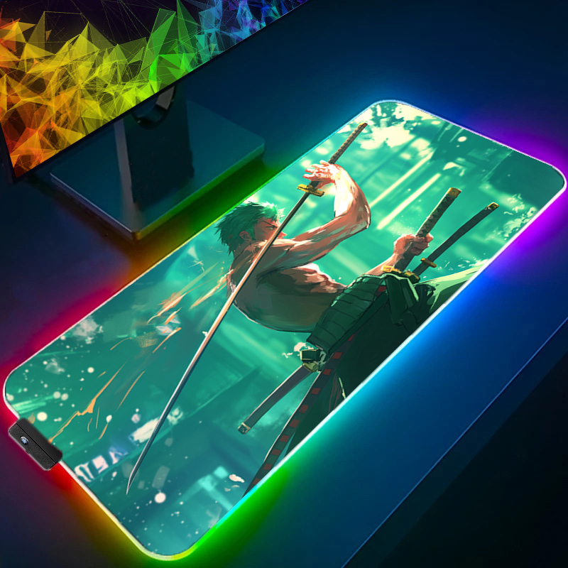 ONE PIECE Zoro Mouse Pad RGB G - No Rgb Gaming Pc recension och pris