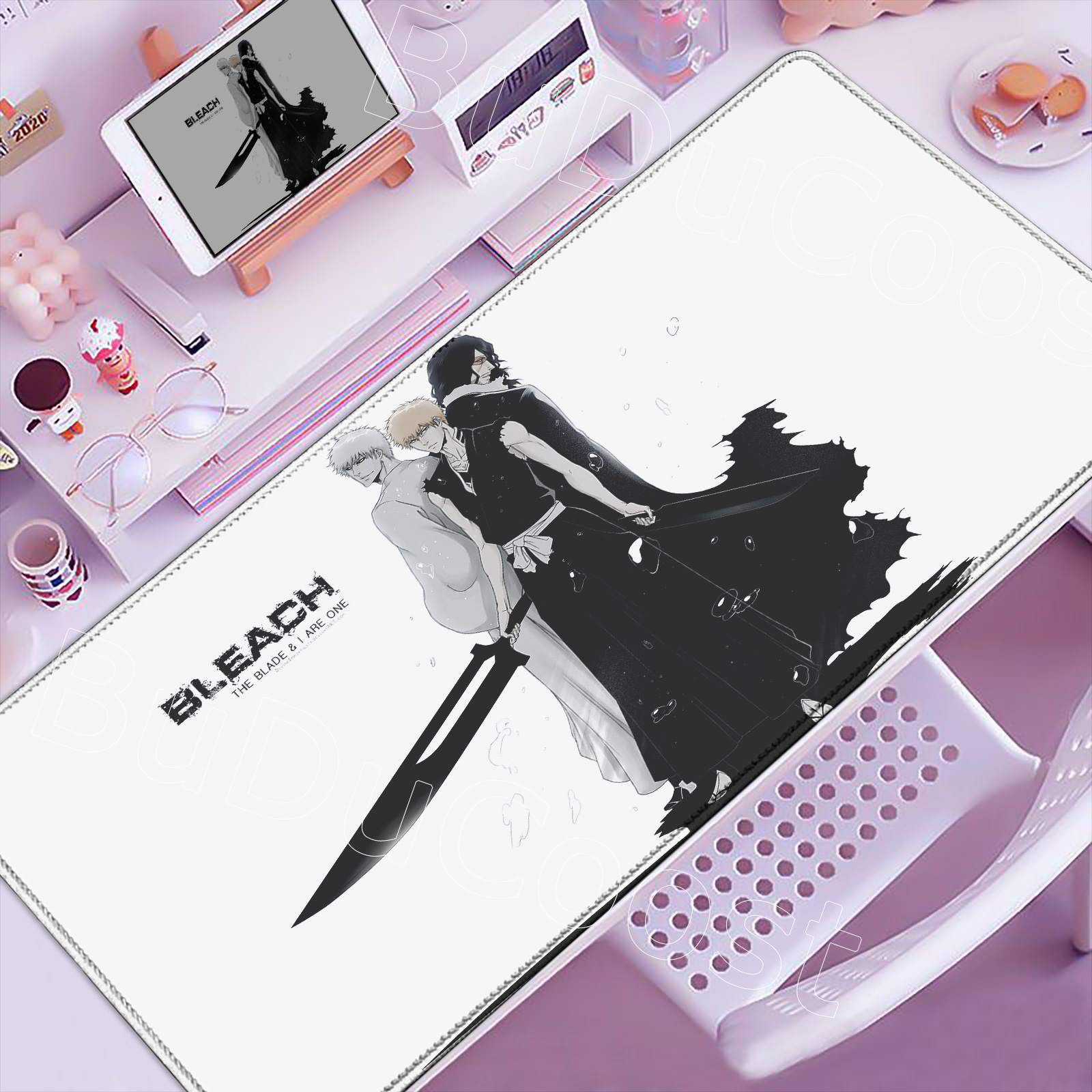Anime Bleach Large Mouse Pad W - Pc Gaming White recension och pris