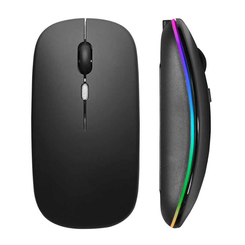 Wireless Mouse RGB Rechargeabl - No Rgb Gaming Pc recension och pris