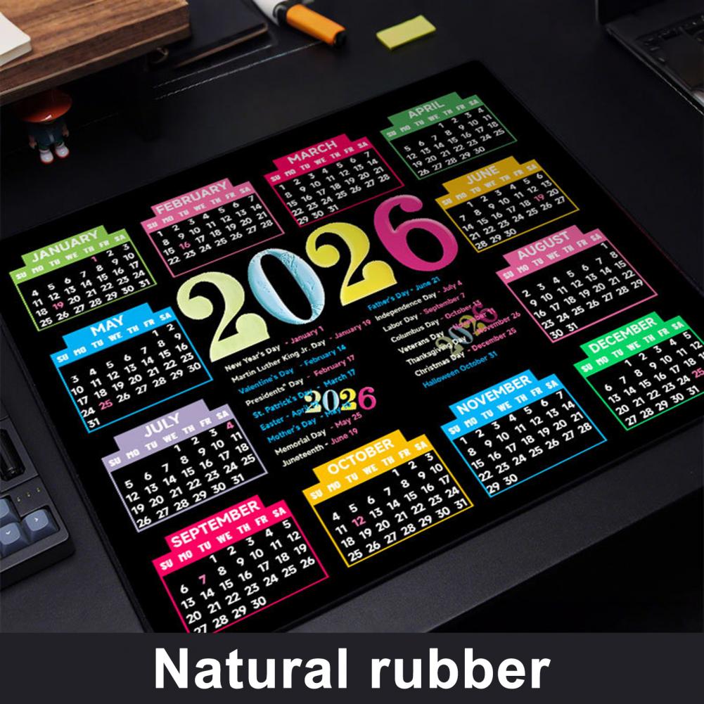 2026 Calendar Mouse Pad Waterp - Pc Gaming Desk recension och pris