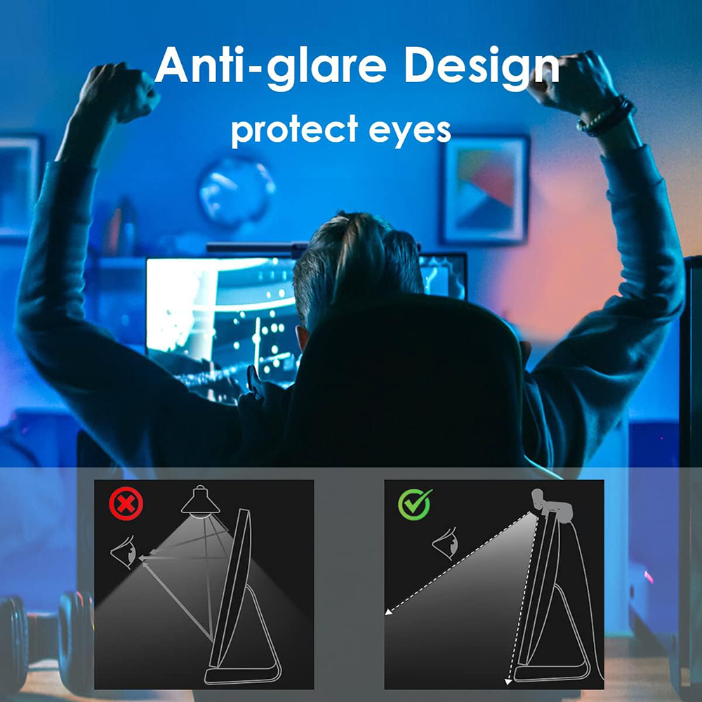 Wiscolor RGB LED Monitor Light - No Rgb Gaming Pc recension och pris