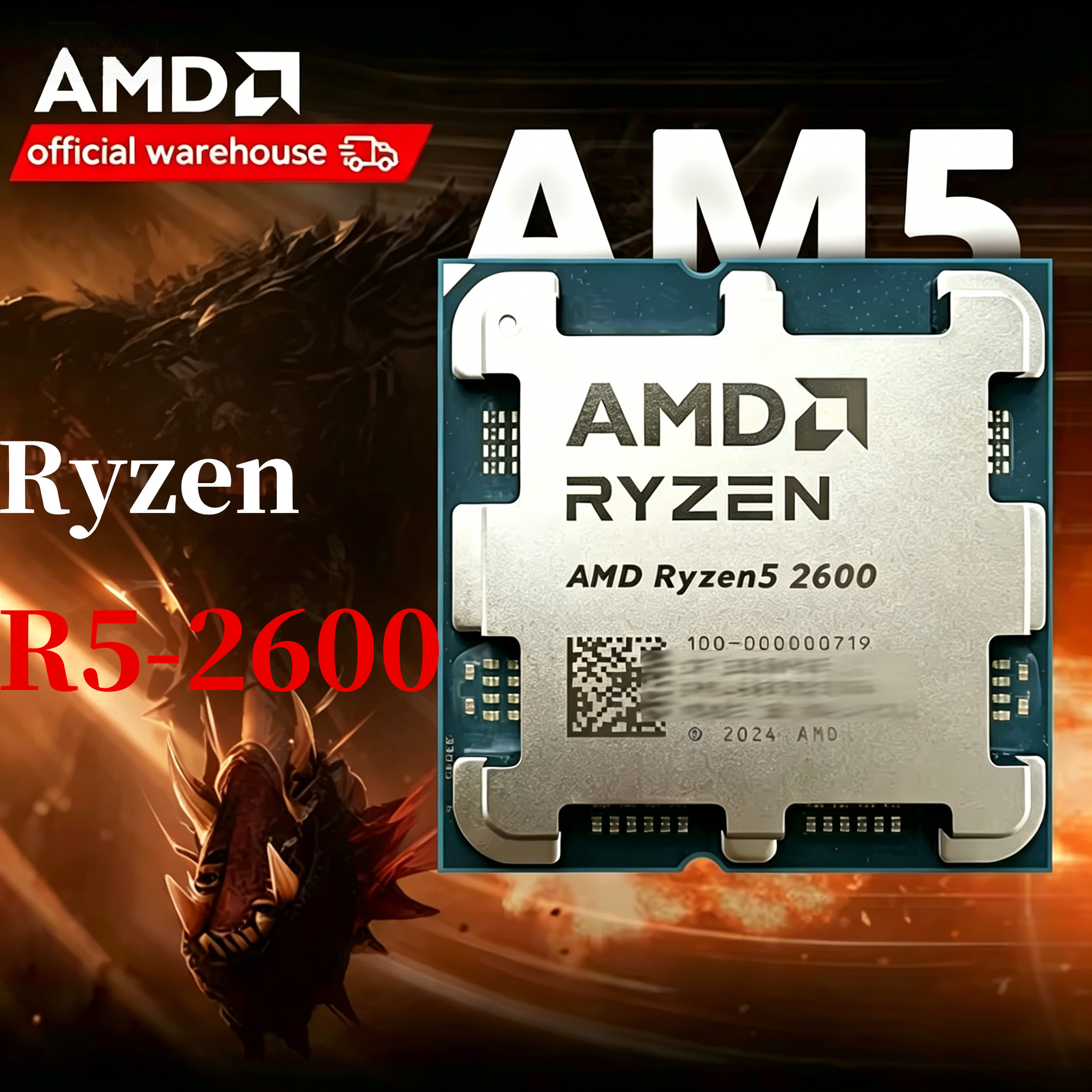 AMD Ryzen 5 2600 6-Core 12-Thr - Pc Gaming Desk recension och pris