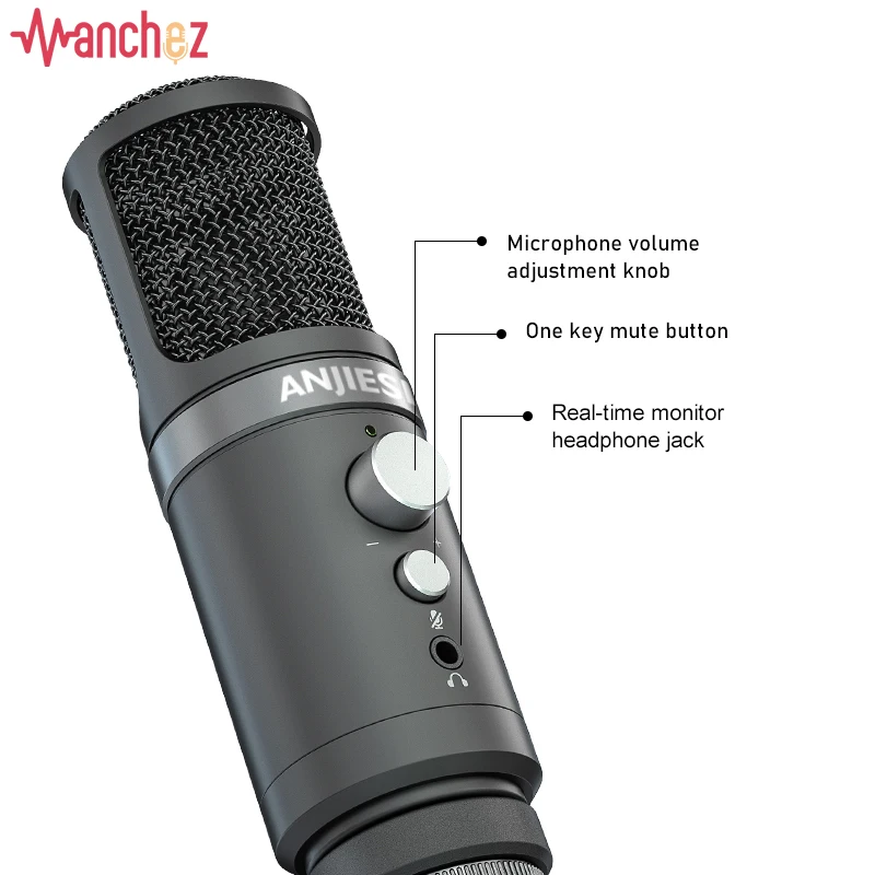 USB Condenser Microphone Profe - Pc Gaming Youtube recension och pris
