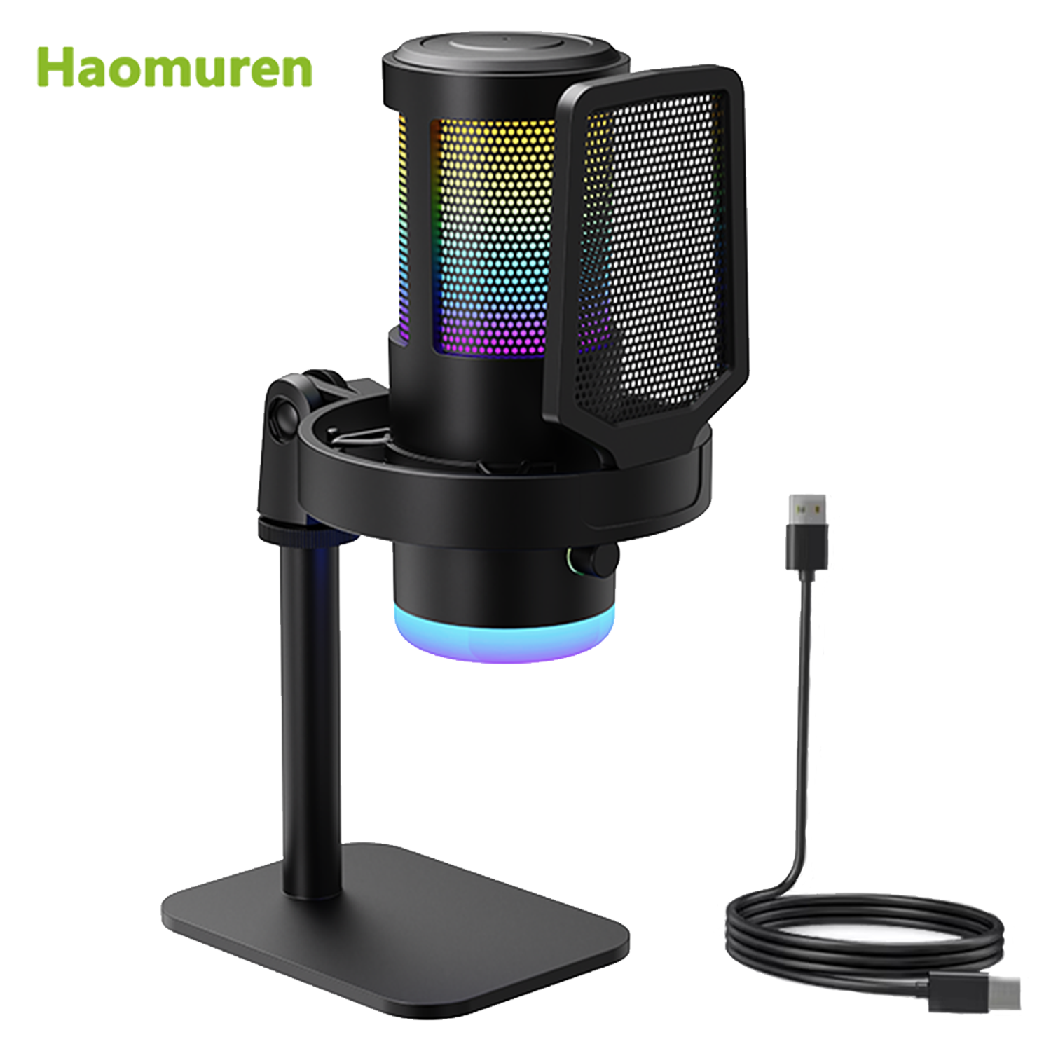 Haomuren RGB USB Condenser Mic - Pc Gaming Youtube recension och pris