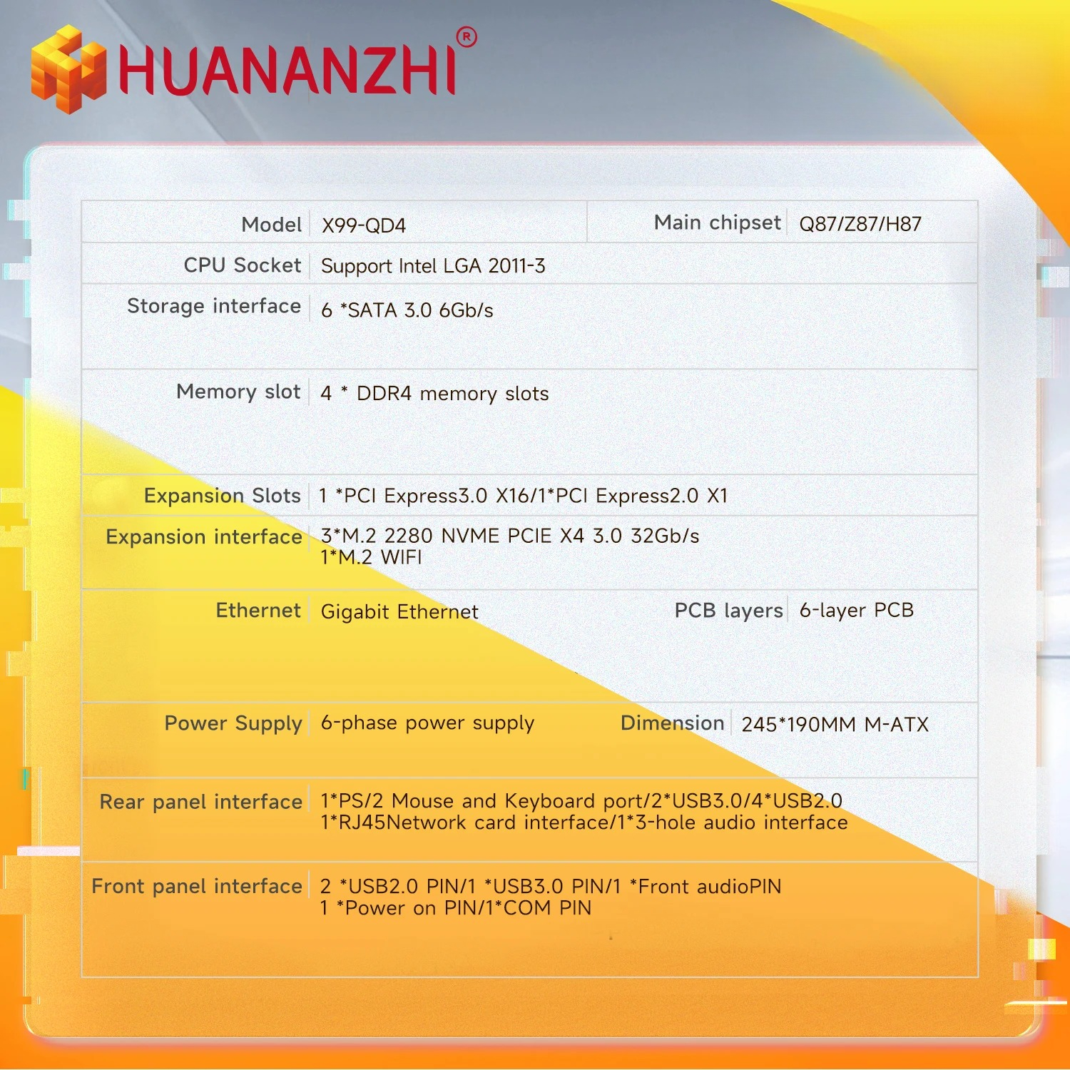 HUANANZHI X99 QD4 LGA 2011-3 X - Pc Gaming Omen recension och pris