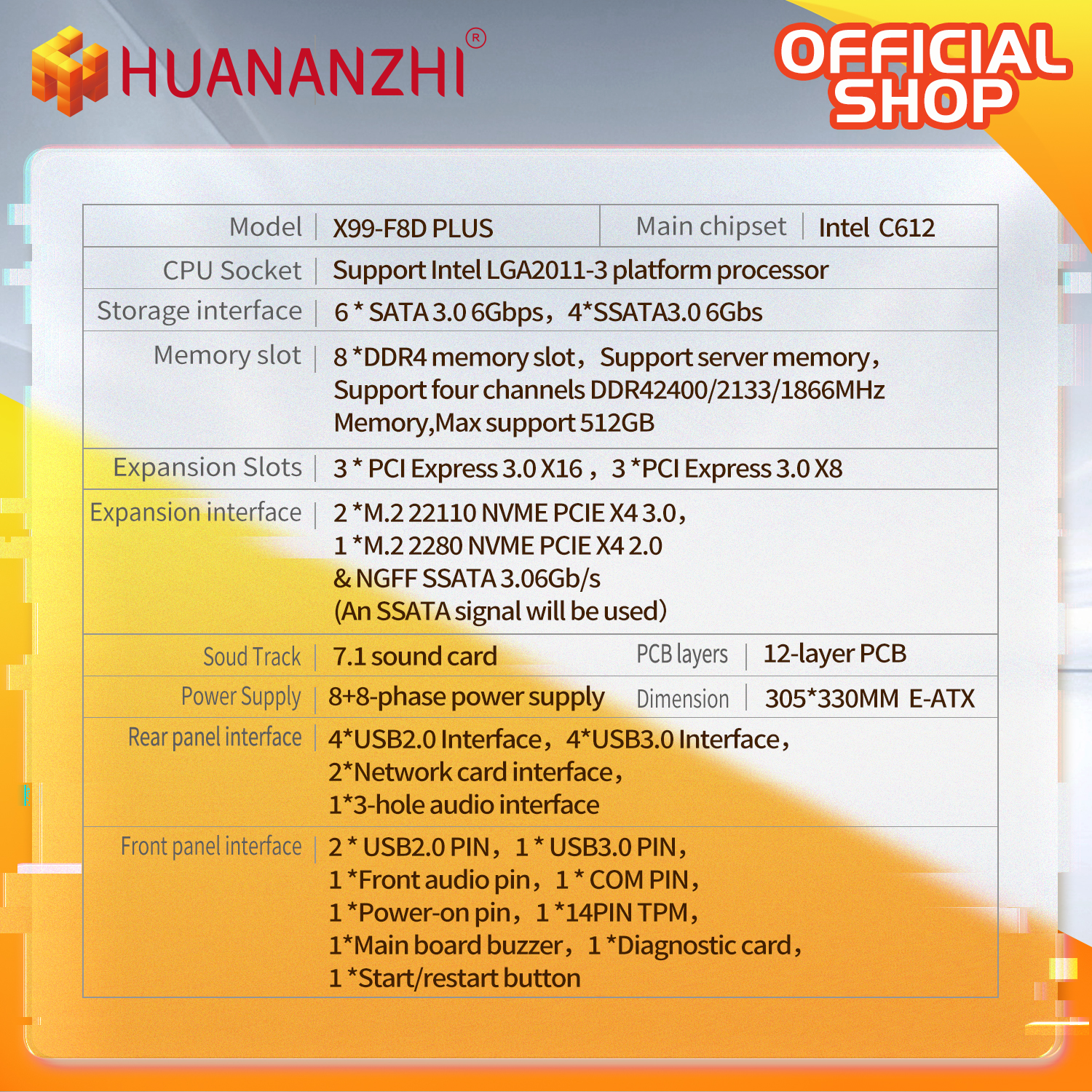 HUANANZHI X99 F8D PLUS LGA 201 - Pc Gaming Omen recension och pris