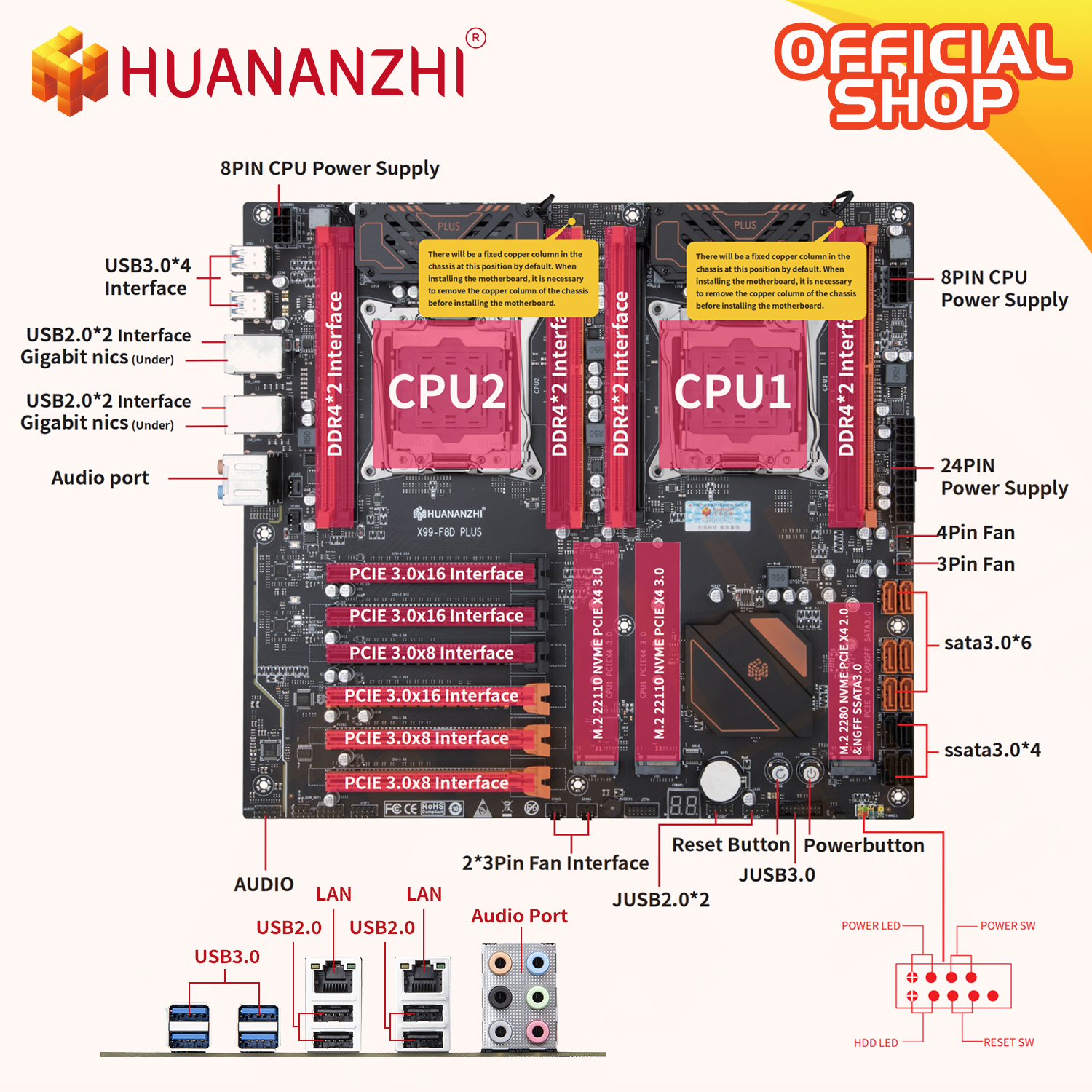 HUANANZHI X99 F8D PLUS LGA 201 - Pc Gaming Omen recension och pris