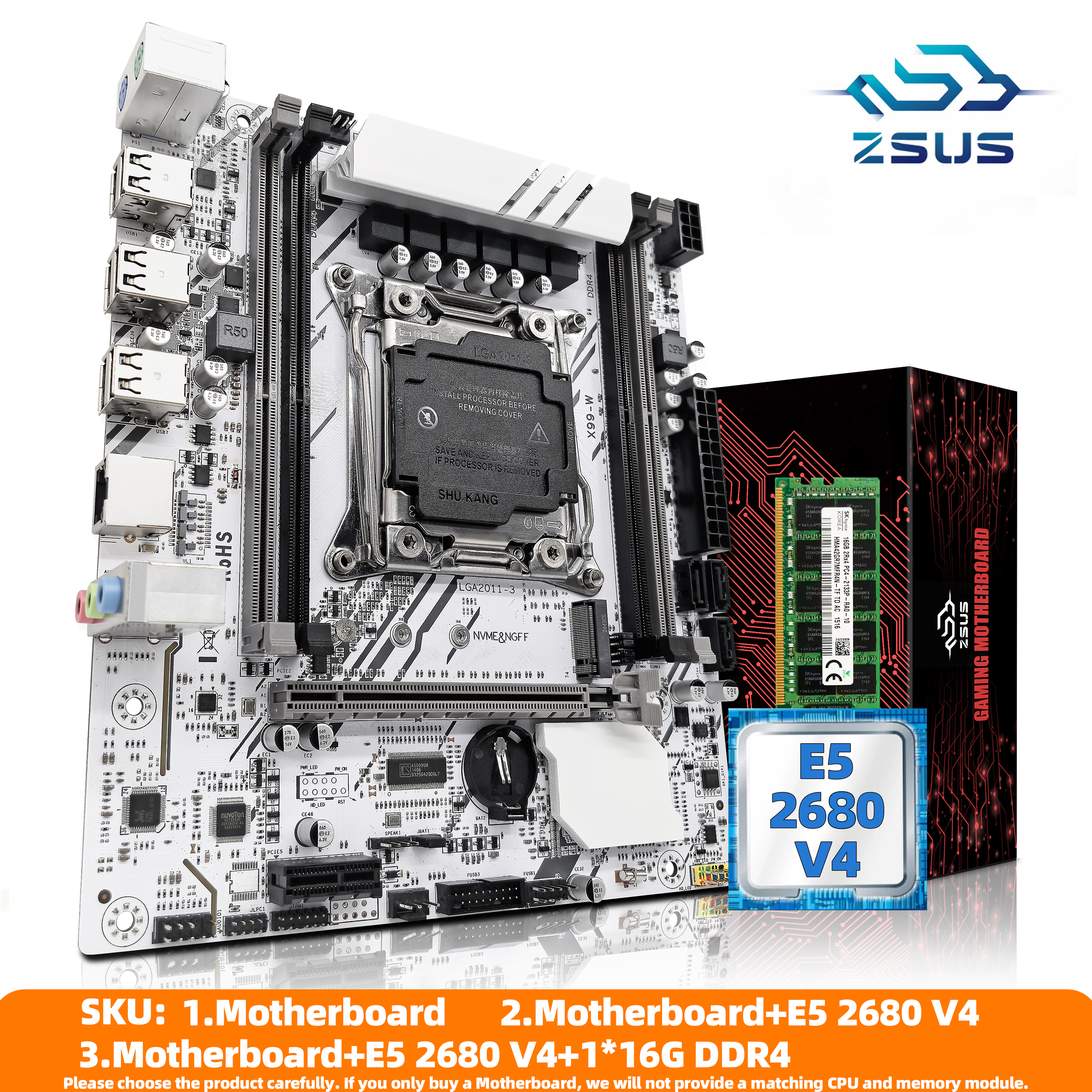ZSUS X99-W Motherboard Set Kit - Pc Gaming Omen recension och pris