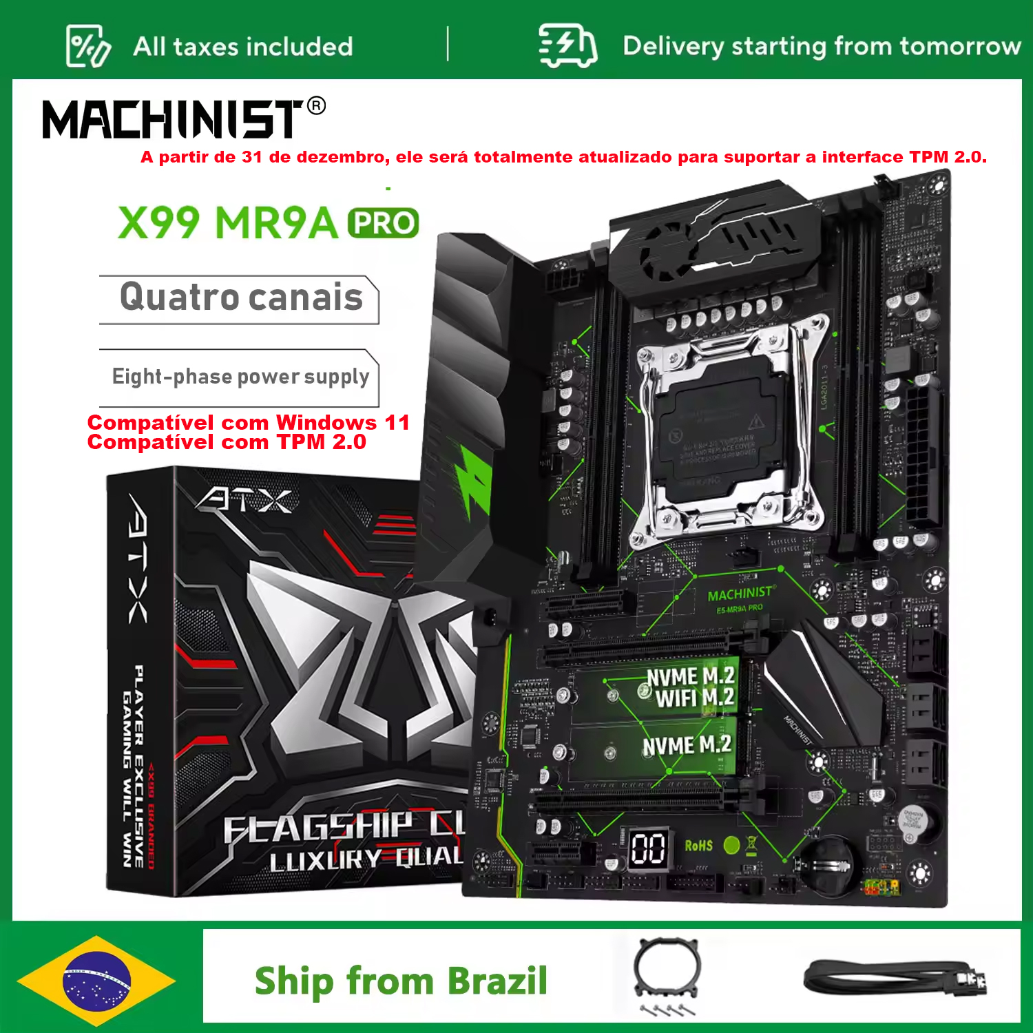 MACHINIST MR9A PRO X99 Motherb - Pc Gaming Omen recension och pris