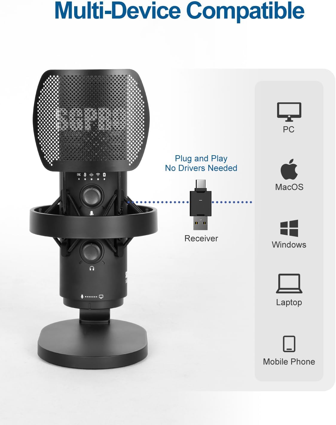 Wireless USB Microphone for St - No Rgb Gaming Pc recension och pris