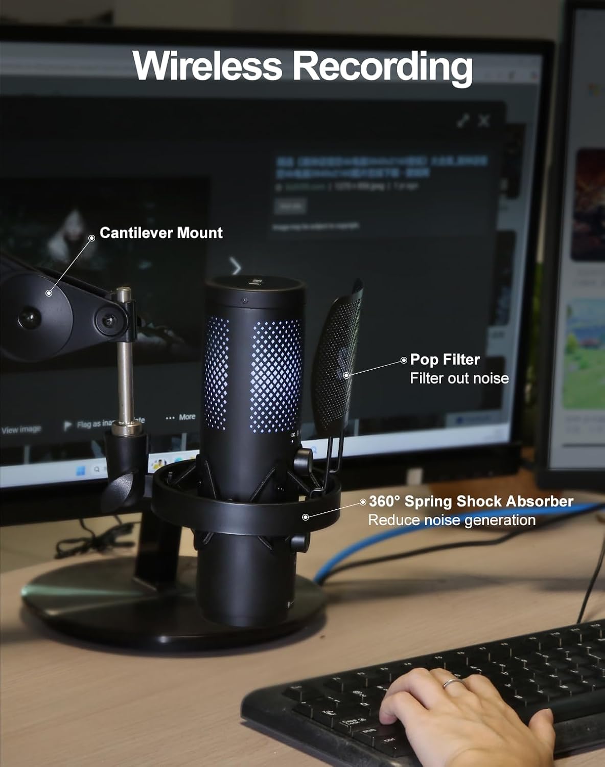 Wireless USB Microphone for St - No Rgb Gaming Pc recension och pris