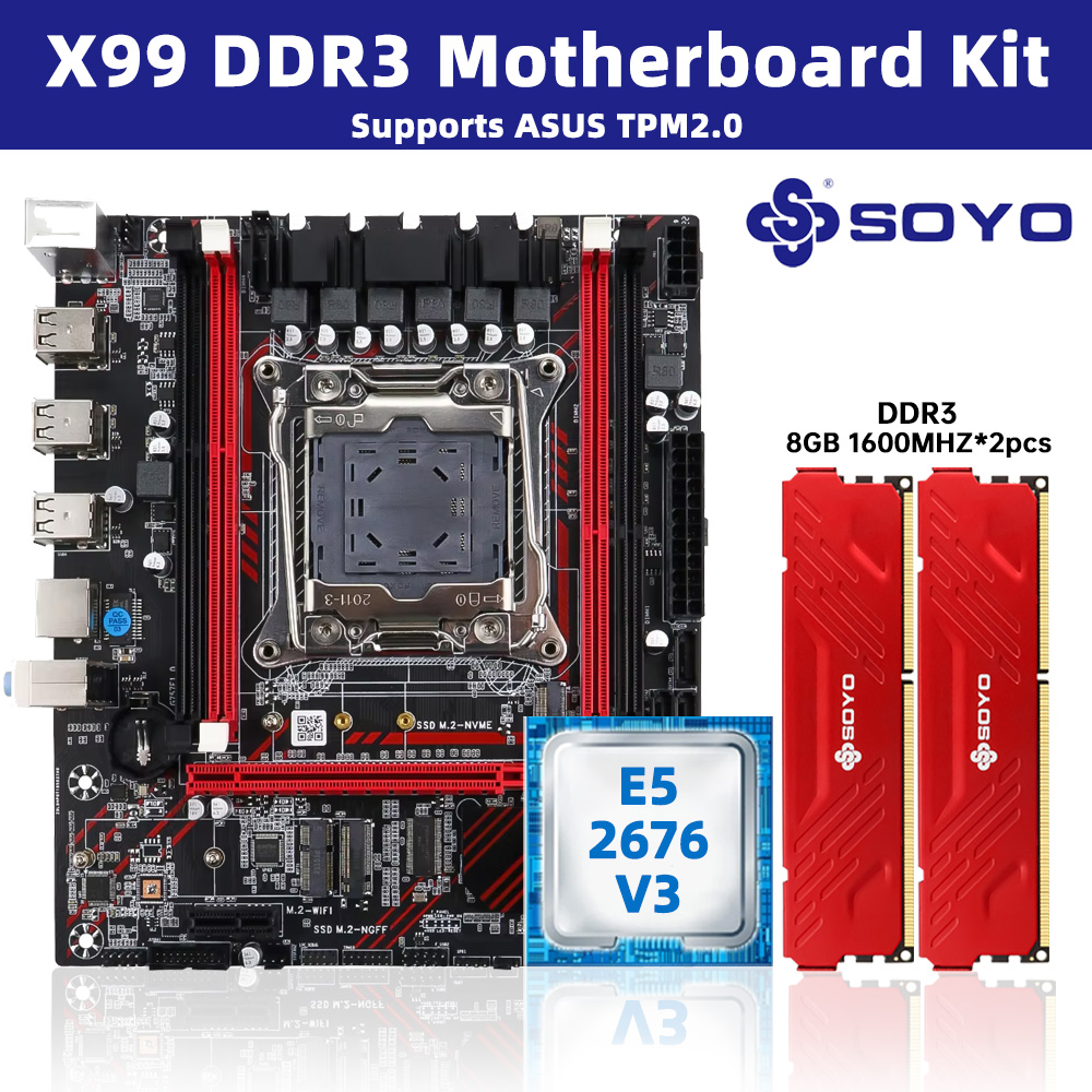 SOYO X99 Motherboard Set Kit W - Pc Gaming Omen recension och pris